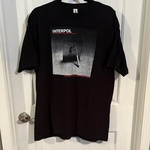 Interpol Black Graphic T-Shirt